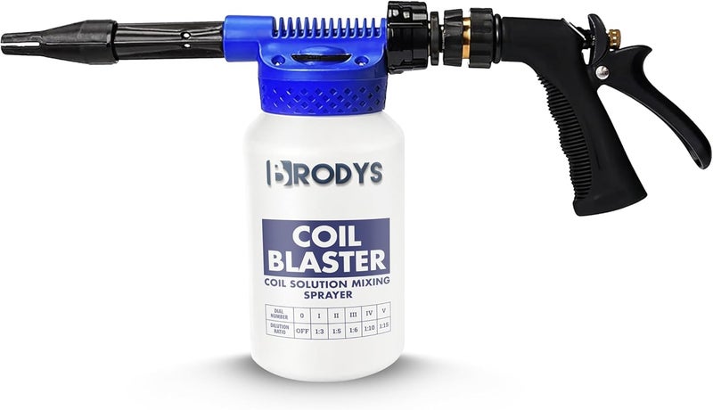 Coil Blaster Mixing Sprayer for A/C, Refrigeration Coils, Air Conditioner Coils, Dilution Ratios for All Coil Cleaners, 2 Quart Size, Works with Most AC Coil Cleaning Solutions
